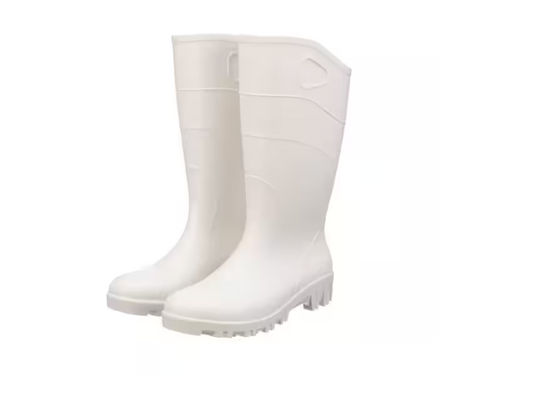 Heartland 15 in. All-Purpose White Rubber Boot Size 10