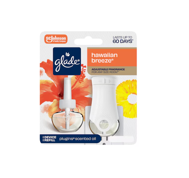 Glade 0.67 -fl oz Hawaiian Breeze Refill Air Freshener