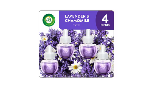 Shop Air Wick 0.67 oz. Lavender and Chamomile Scented Oil Plug-In Automatic Air Freshener Refill (4-Refills)