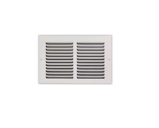 Everbilt 10 in. x 6 in. Steel Return Air Grille in White