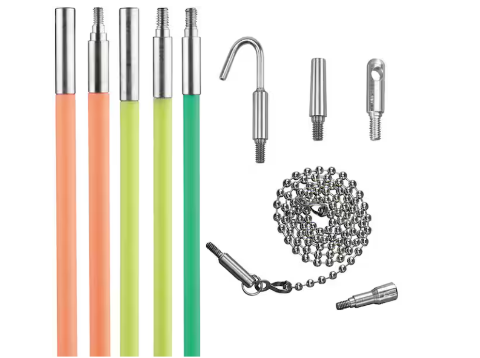Klein Tools 25 ft. Multi-Flex Glow Fish Rod Set