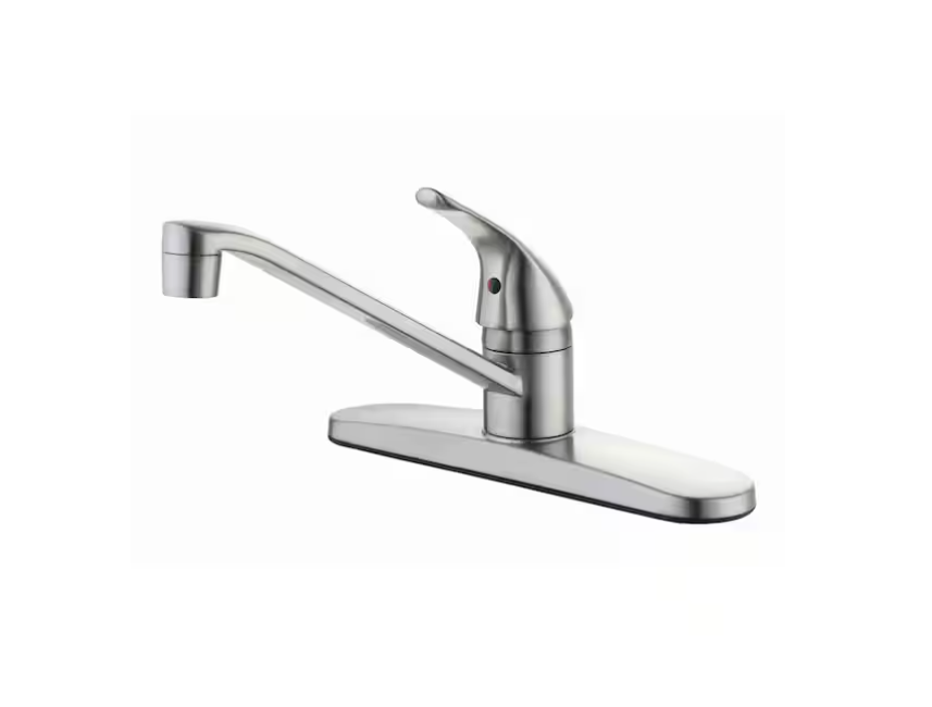 Glacier Bay Single-Handle Standard Kitchen Faucet in Stainless Steel
