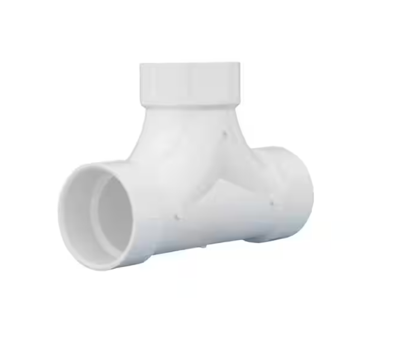 Charlotte Pipe 4 in. DWV PVC Two-Way Cleanout