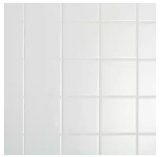 DALTILERestore Bright White 4-1/4 in. x 4-1/4 in. Ceramic Wall Tile (0.125 sq. ft./ Each)