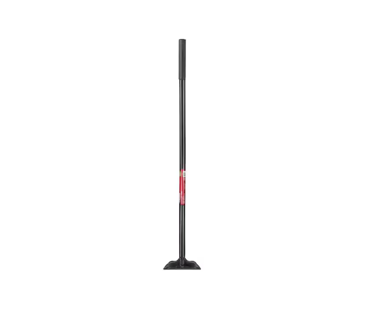 Husky 51 in. Steel Handle 8 in. x 8 in. Tamper
