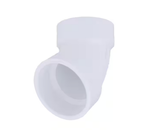 Charlotte Pipe 2 in. PVC DWV 1/6 Bend Hub x Hub Elbow Fitting