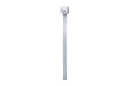 Commercial Electric 24in Heavy Duty 175lb Tensile Strength UL 21S Rated Cable Zip Ties 15 Pack Natural (White)