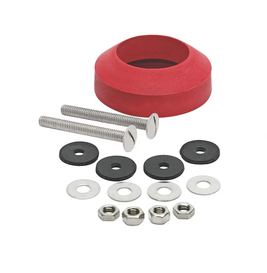 Fluidmaster 2-in Red Rubber Toilet gasket