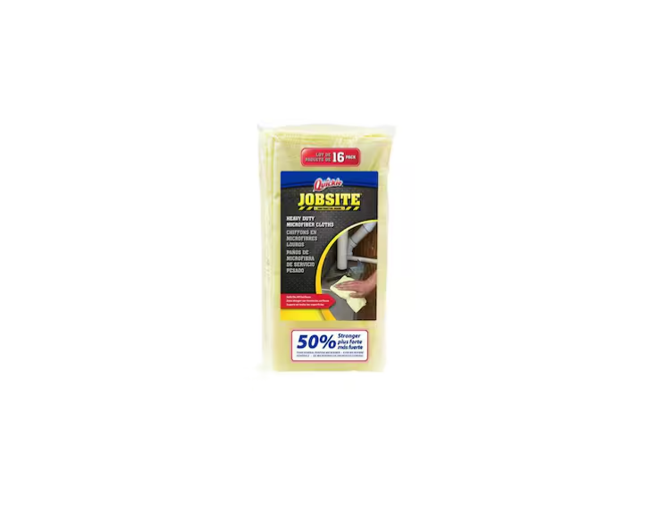 Quickie Jobsite Heavy-Duty Microfiber Cloth (16-Pack)