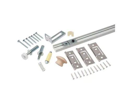 Everbilt 36 in. Bi-Fold Door Hardware Set with Galvanized Track