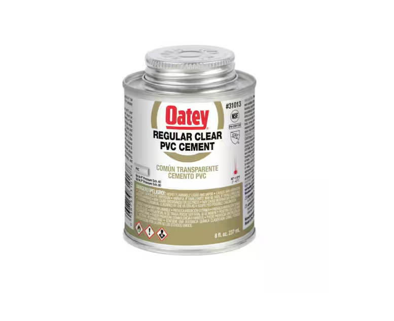 Oatey 8 oz. Regular Clear PVC Cement
