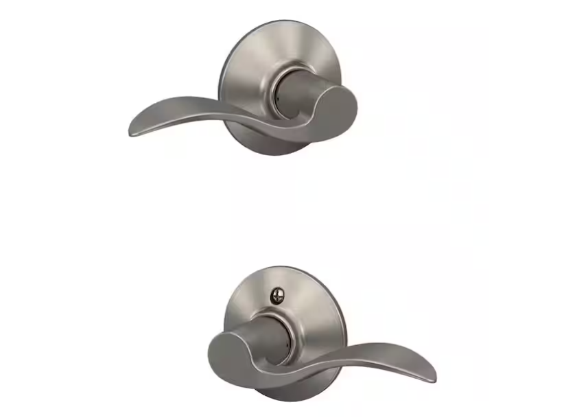 Schlage Accent Satin Nickel Passage Hall/Closet Door handle
