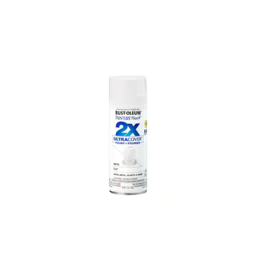 Rust-Oleum Painter's Touch 2X 12 oz. Flat White General Purpose Spray Paint