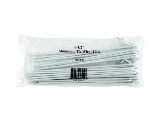 Everbilt 6-1/2 in. Long 11-Gauge Aluminum Fence Ties (30-Pack)