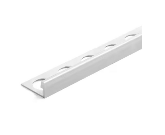 TrimMaster Silver 1/2 in. x 98 1/2 in. Aluminum L-Shaped Tile Edging Trim