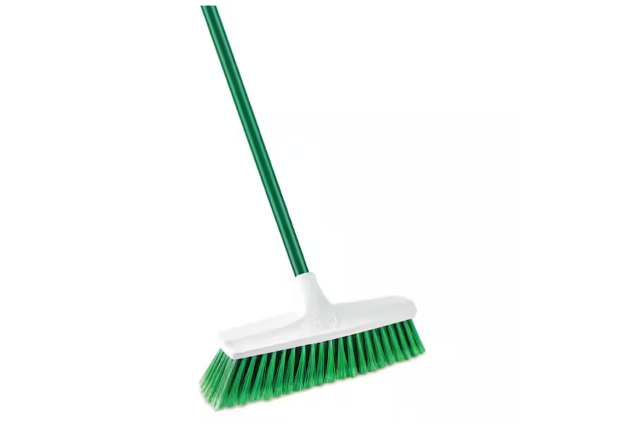 Libman 13 in. Smooth Surface Push Broom with Steel Handle