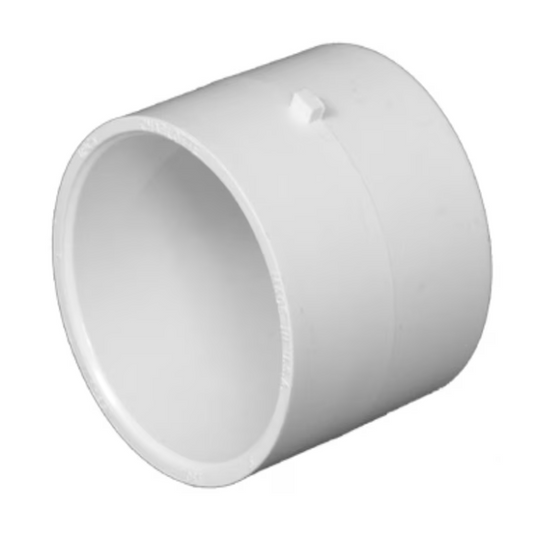 Charlotte Pipe 2-in x 2-in PVC DWV Repair Coupling for Non-Potable Water - Hub Connection - NSF Safety Listed