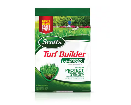 Scotts Turf Builder 14.06 lbs. 5,000 sq. ft. Southern Lawn FoodFL, Fertilizer for Any Grass Type