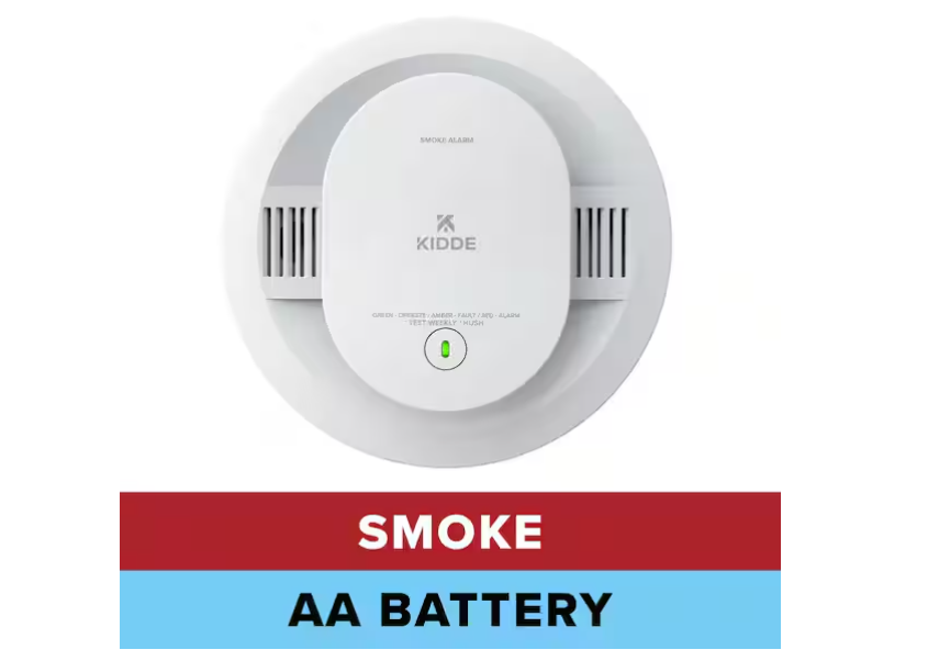 Kidde Battery Powered Smoke Detector with Photoelectric Sensor 21031447
