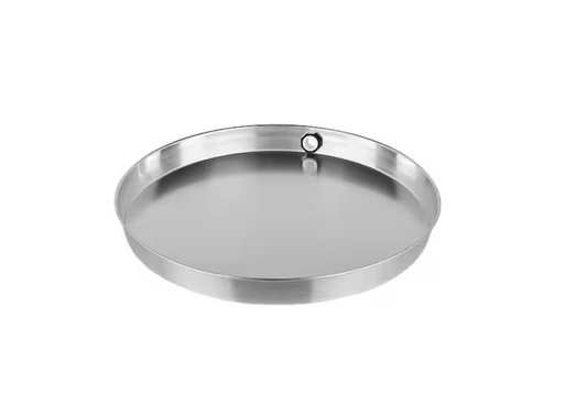 Everbilt 22 in. Aluminum Round Water Heater Drain Pan with PVC Fitting