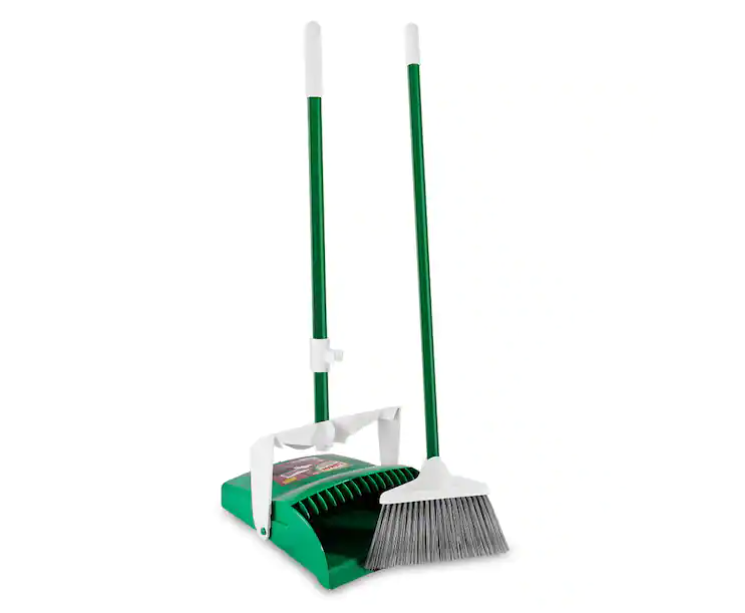 Libman 12 in. Lobby Broom and Dustpan Set
