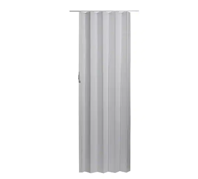 Spectrum Via 36 in. x 80 in. White Vinyl Accordion Door with Hardware