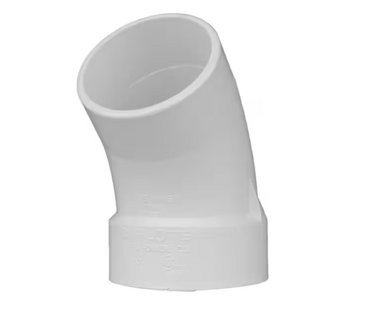 Charlotte Pipe 2 in. PVC DWV 45-Degree Street Elbow Fitting