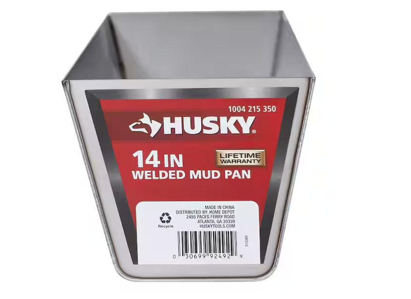 Husky 14 in. Laser Welded Stainless Steel Mud Pan