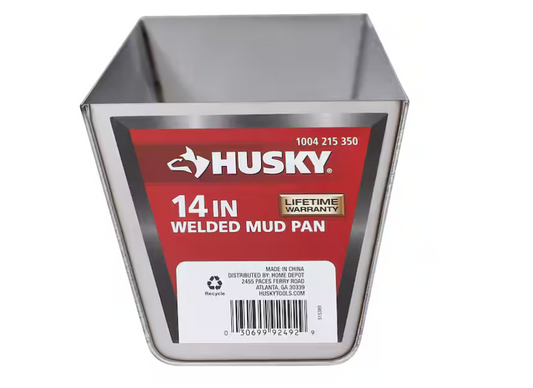 Husky 14 in. Laser Welded Stainless Steel Mud Pan
