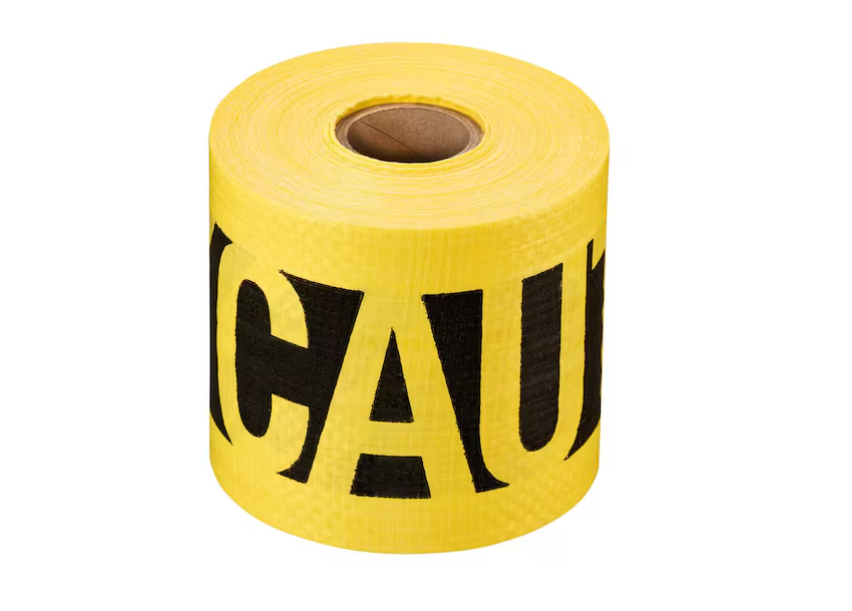 Empire 3 in. x 100 ft. Reinforced Caution Tape