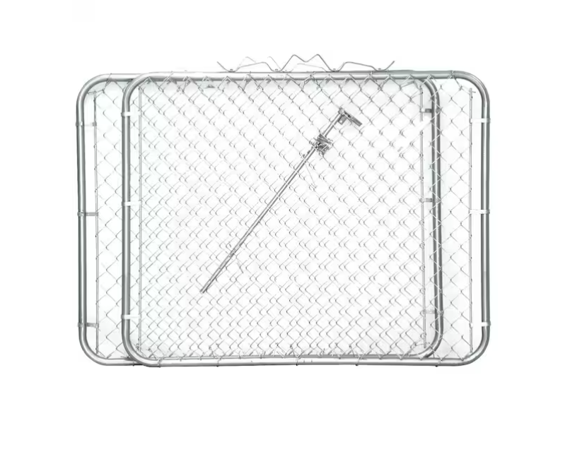 Everbilt 10 ft. W x 4 ft. H Galvanized Steel Drive Fence Gate