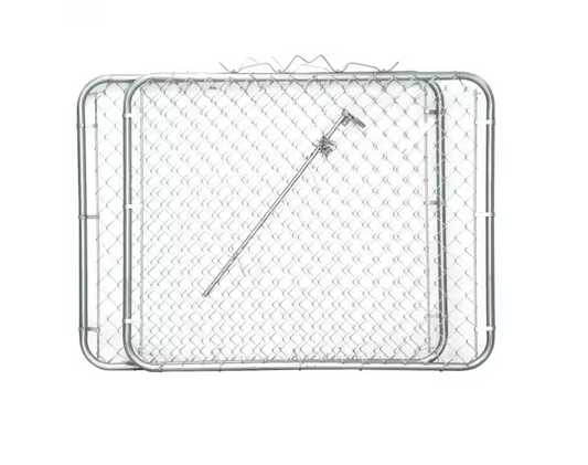 Everbilt 10 ft. W x 4 ft. H Galvanized Steel Drive Fence Gate