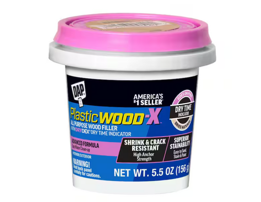 DAP Plastic Wood-X with DryDex 5.5 oz. All-Purpose Wood Filler