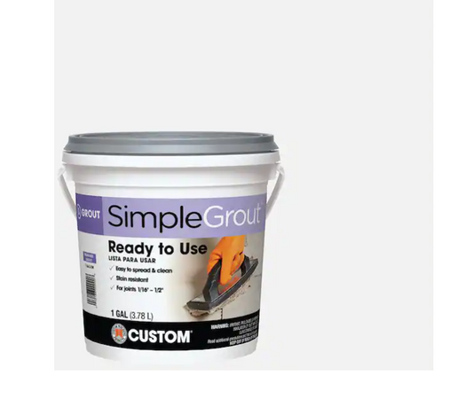 Custom Building Products SimpleGrout #640 Arctic White 1 gal. Pre-Mixed Grout