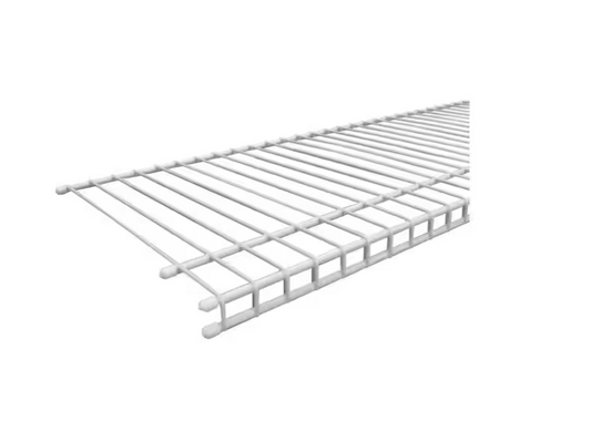 ClosetMaid SuperSlide 96 in. W x 12 in. D White Ventilated Wire Shelf