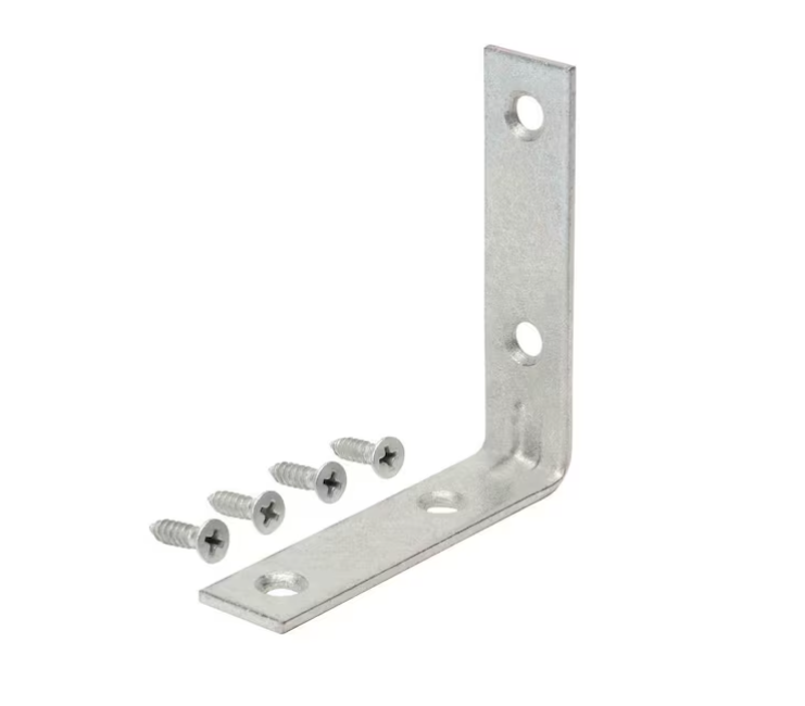 Everbilt (4-Pack) 3 in. Galvanized Corner Brace
