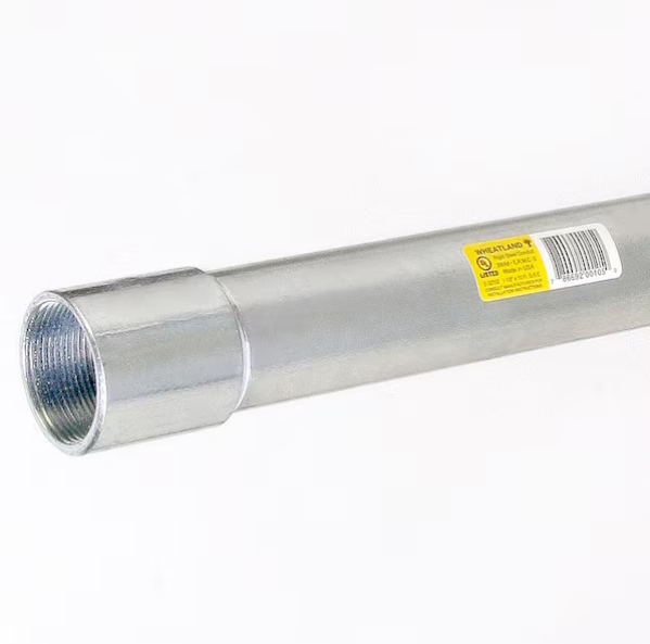 Wheatland Tube 1-1/2 in. x 10 ft. Rigid Metal Conduit