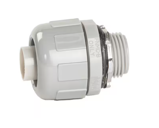 Carlon 1/2 in. 2-Piece Straight Liquid Tight Connector (LT50G-B1-20R)