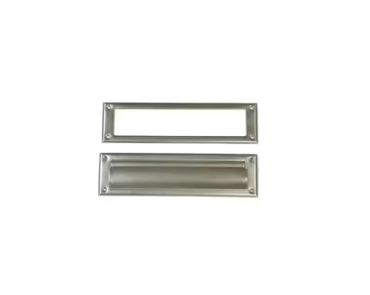 Architectural Mailboxes Steel Mail Slot Accessory, Satin Nickel Finish