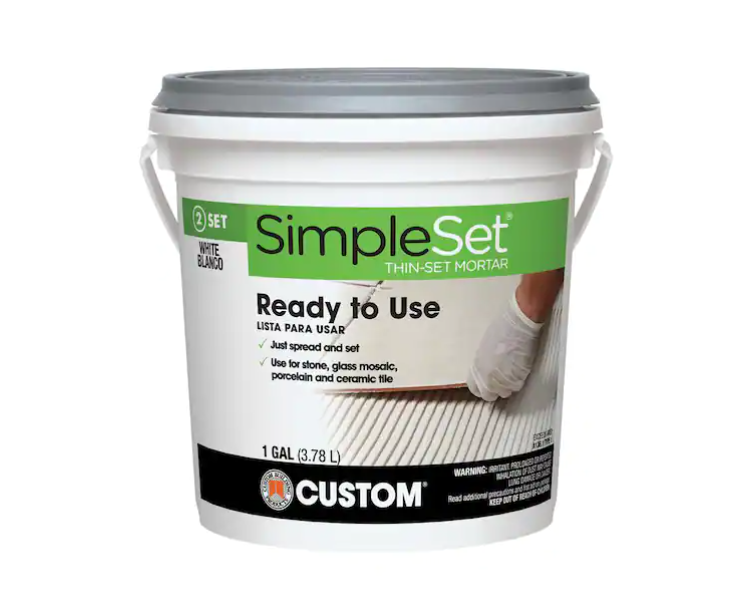 Custom Building Products SimpleSet 1 Gal. White Premixed Thin-Set Mortar