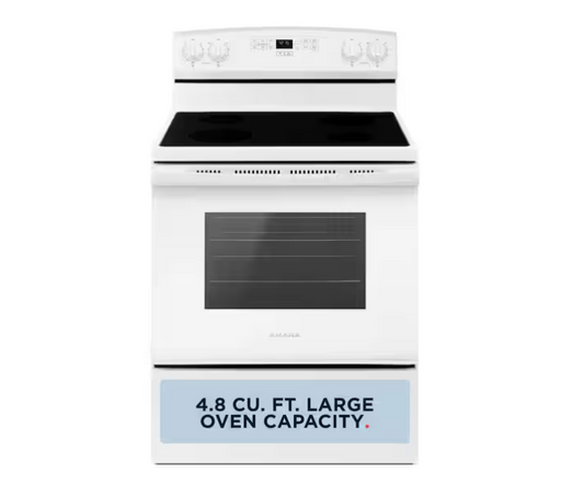 Amana 4.8 cu. ft. 4 Burner Element Electric Range in White