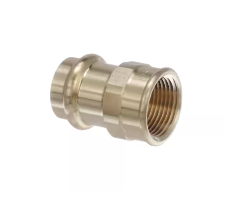 Viega ProPress 1/2 in. Press x 1/2 in. FPT Zero-Lead Bronze Adapter