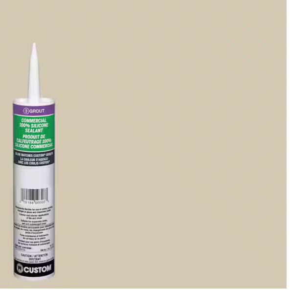 Custom Building Products Commercial #382 Bone 10.1 oz. Silicone Caulk