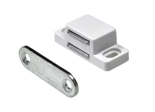 Everbilt 4.4 lbs. Magnetic Catch, White (1-Pack)