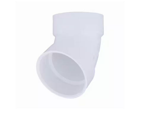 Charlotte Pipe 4 in. PVC DWV 60-Degree Hub x Hub Elbow