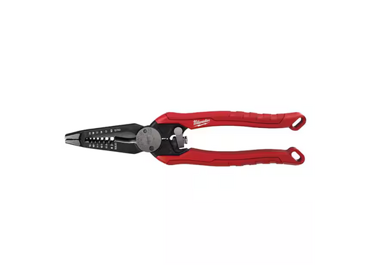 Milwaukee 9 in. 7-in-1 High Leverage Combination Wire Stripper/Cutter Pliers