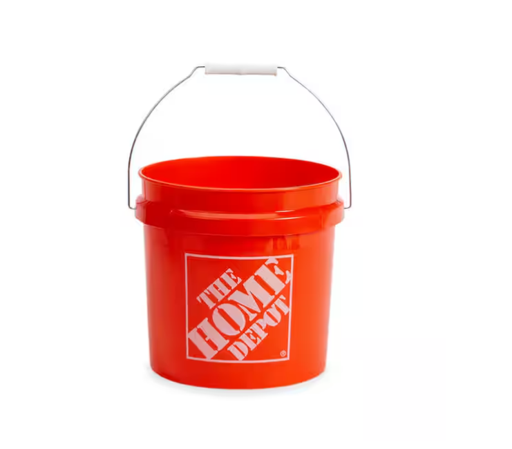 The Home Depot 2 gal. Orange paint Bucket