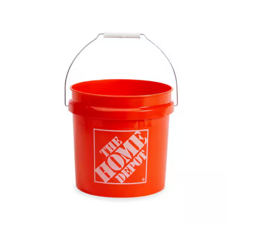The Home Depot 2 gal. Orange paint Bucket
