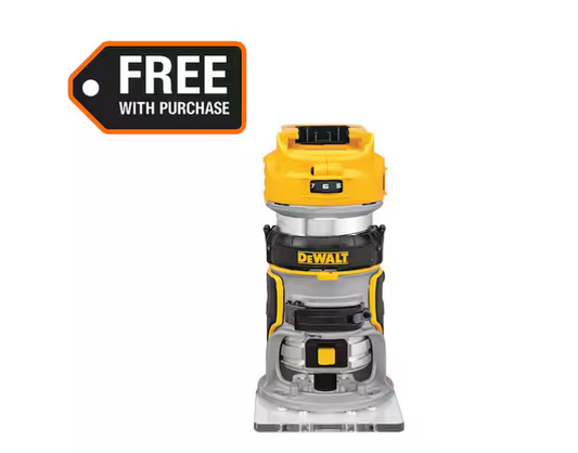 DEWALT 20V MAX XR Cordless Brushless Fixed Base Compact Router (Tool Only)