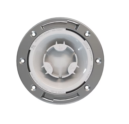 Oatey Fast Set 3.5-in Stainless steel PVC Toilet flange